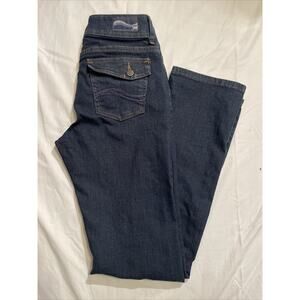 Lee Size 6 Perfect Fit Just Below The Waist Straight Leg DarkWash Women's Jeans